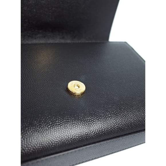 Saint Laurent Paris Logo Kate Chain Shoulder Bag Black - Picture 6 of 9